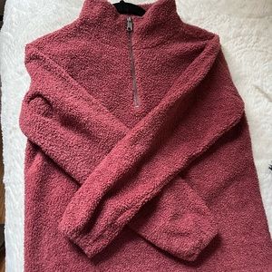 Pink Sherpa Quarter Zip